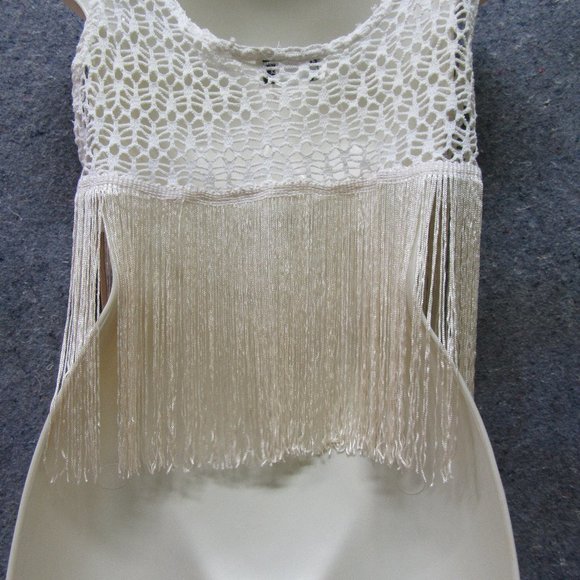 White Fringe Cool Wear Cover Up - Picture 7 of 10